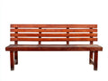 Panche da giardino in legno 175x52x88 cm - marrone rossiccio - per esterno stile classico