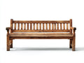 Panche da giardino in legno marrone 180x58x86 cm - per esterni - stile rustico