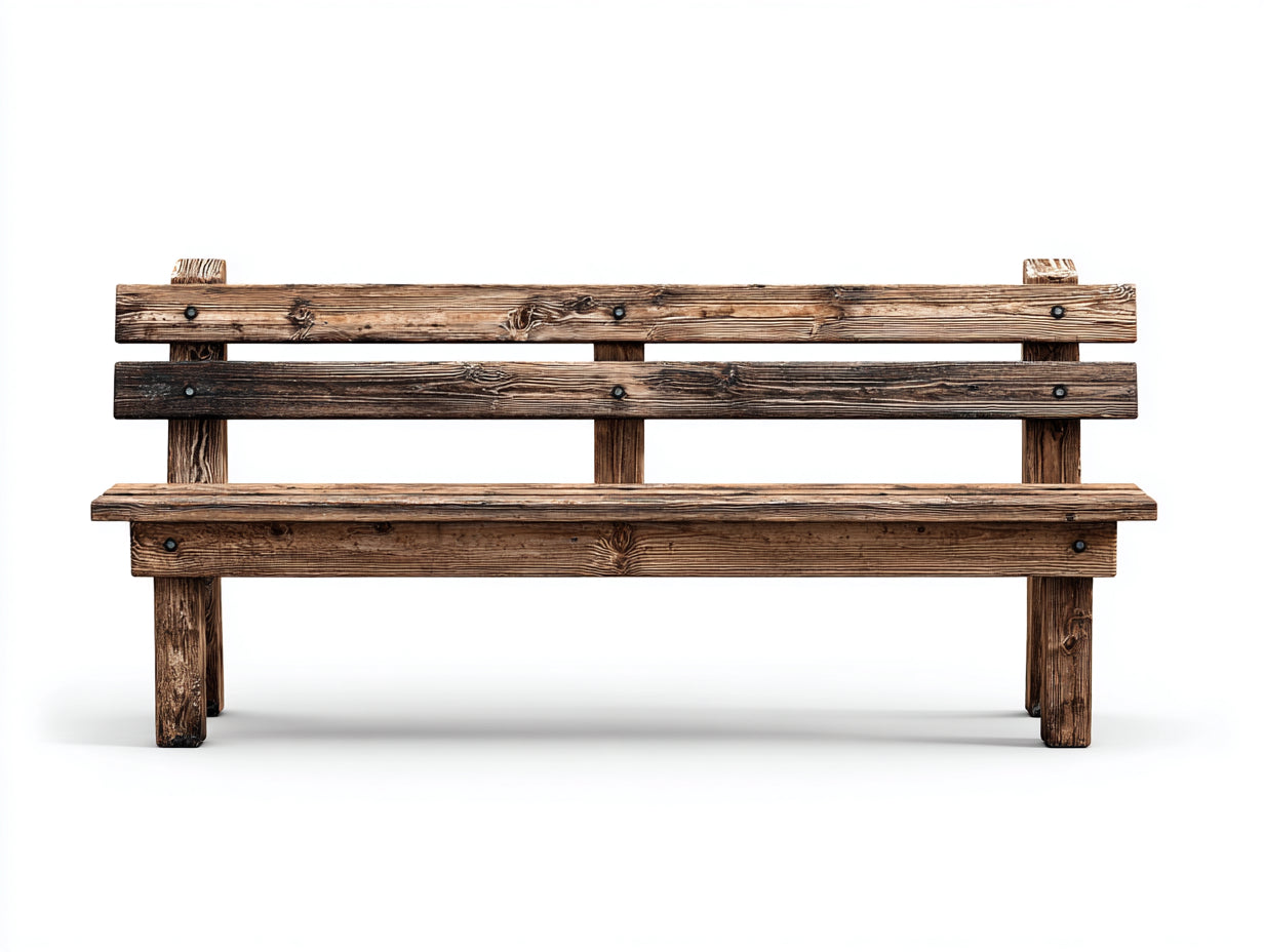 Panche da giardino in legno marrone 180x54x80 cm - per esterni - stile rustico