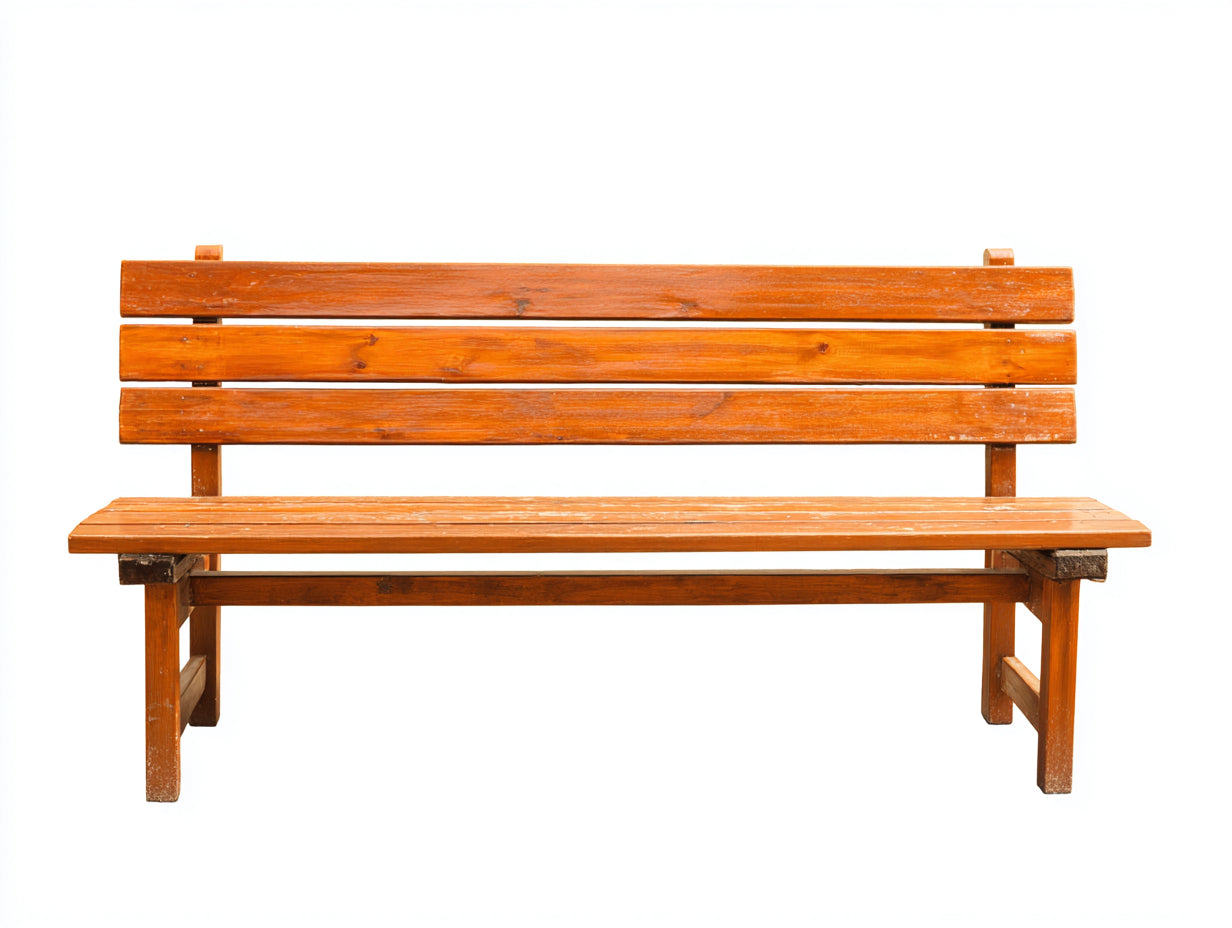 Panche da giardino in legno arancione 178x54x80 cm - per esterni - stile rustico