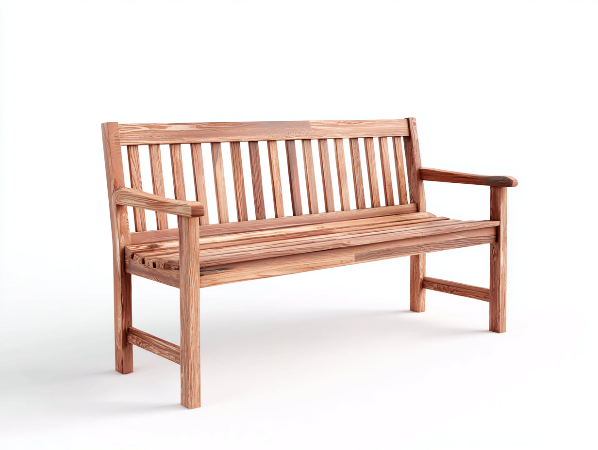 Panche da giardino in legno marrone chiaro 180x58x86 cm - per esterni - stile classico