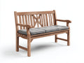 Panche da giardino in legno naturale con cuscino 170x60x88 cm - per esterni - stile classico