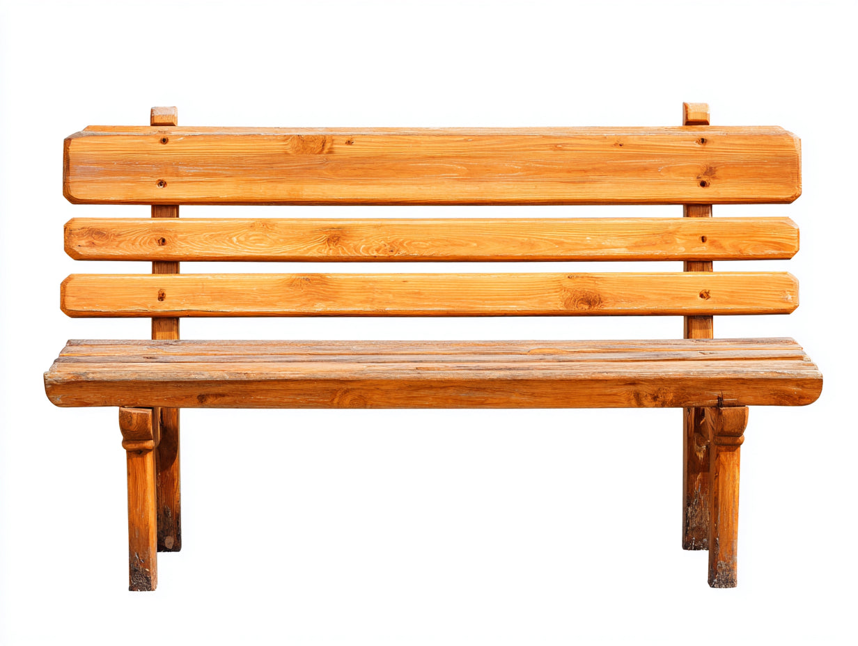 Panche da giardino in legno arancione naturale 175x54x80 cm - per esterni - stile rustico