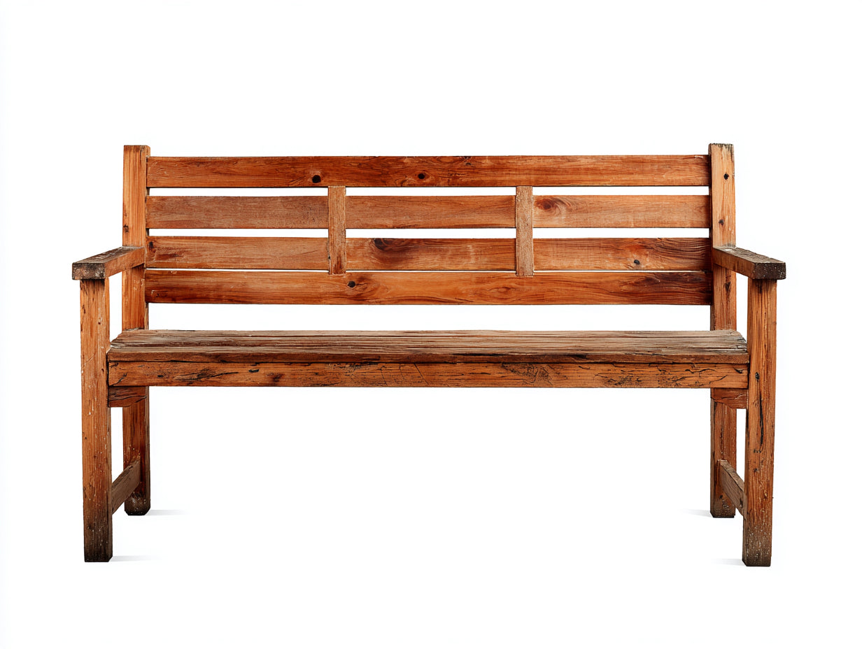 Panche da giardino in legno marrone 170x56x84 cm - per esterni - stile rustico