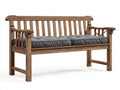 Panche da giardino in legno 160x58x92 cm - marrone-grigio - per esterno stile rustico con braccioli