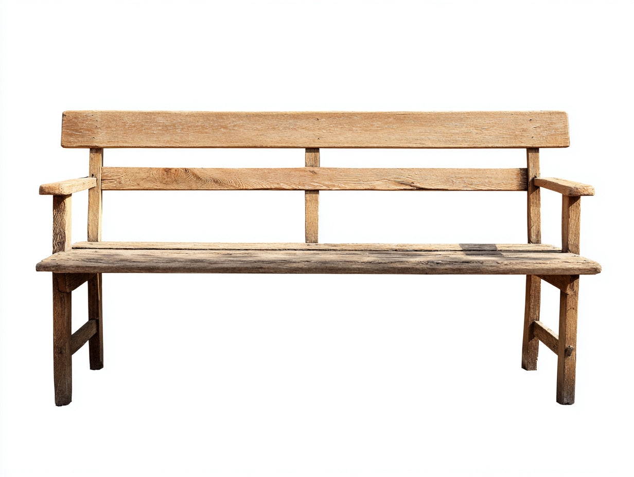 Panche da giardino in legno naturale 185x60x84 cm - per esterni - stile rustico