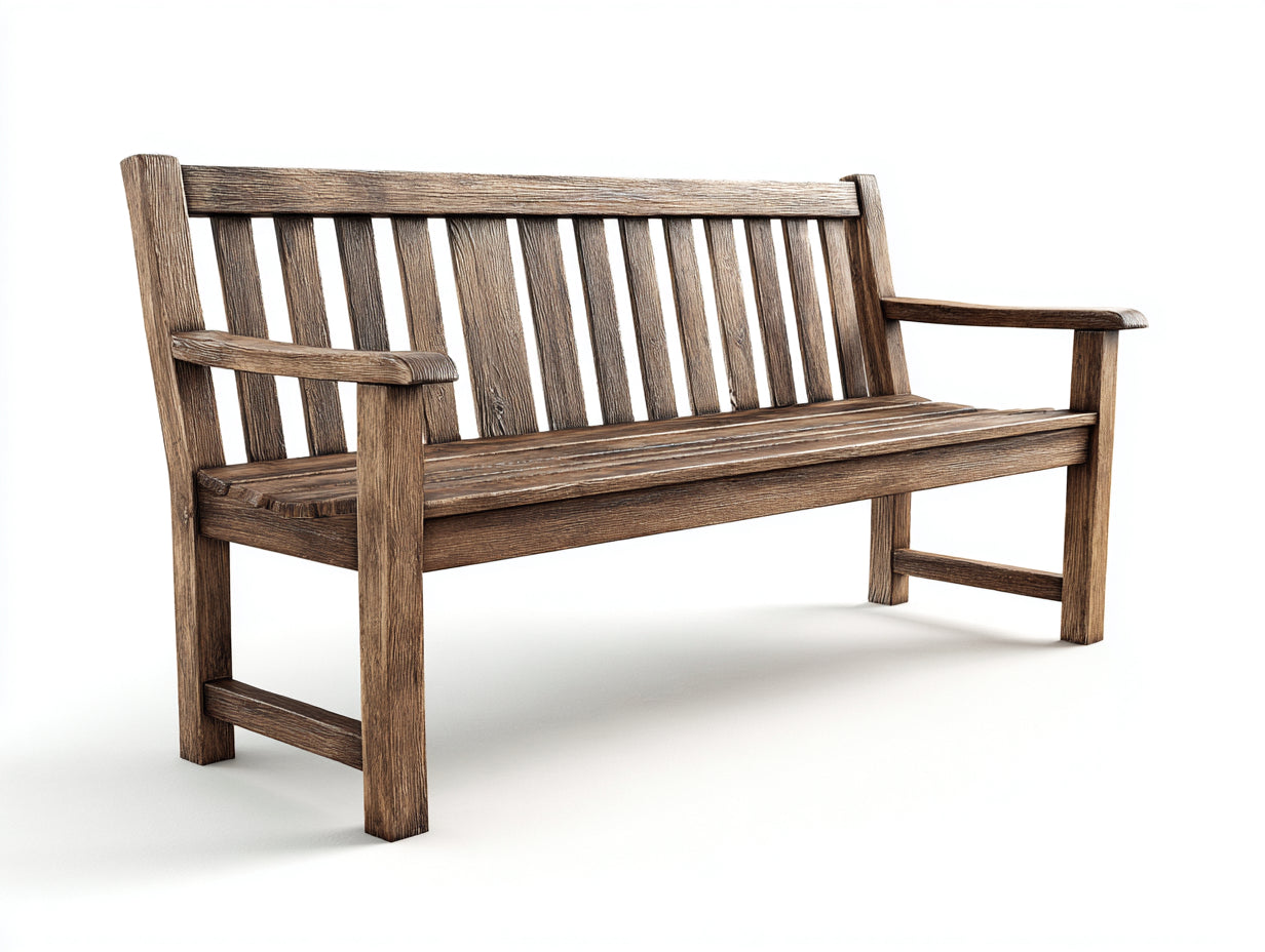 Panche da giardino in legno marrone grigio 180x58x86 cm - per esterni - stile rustico