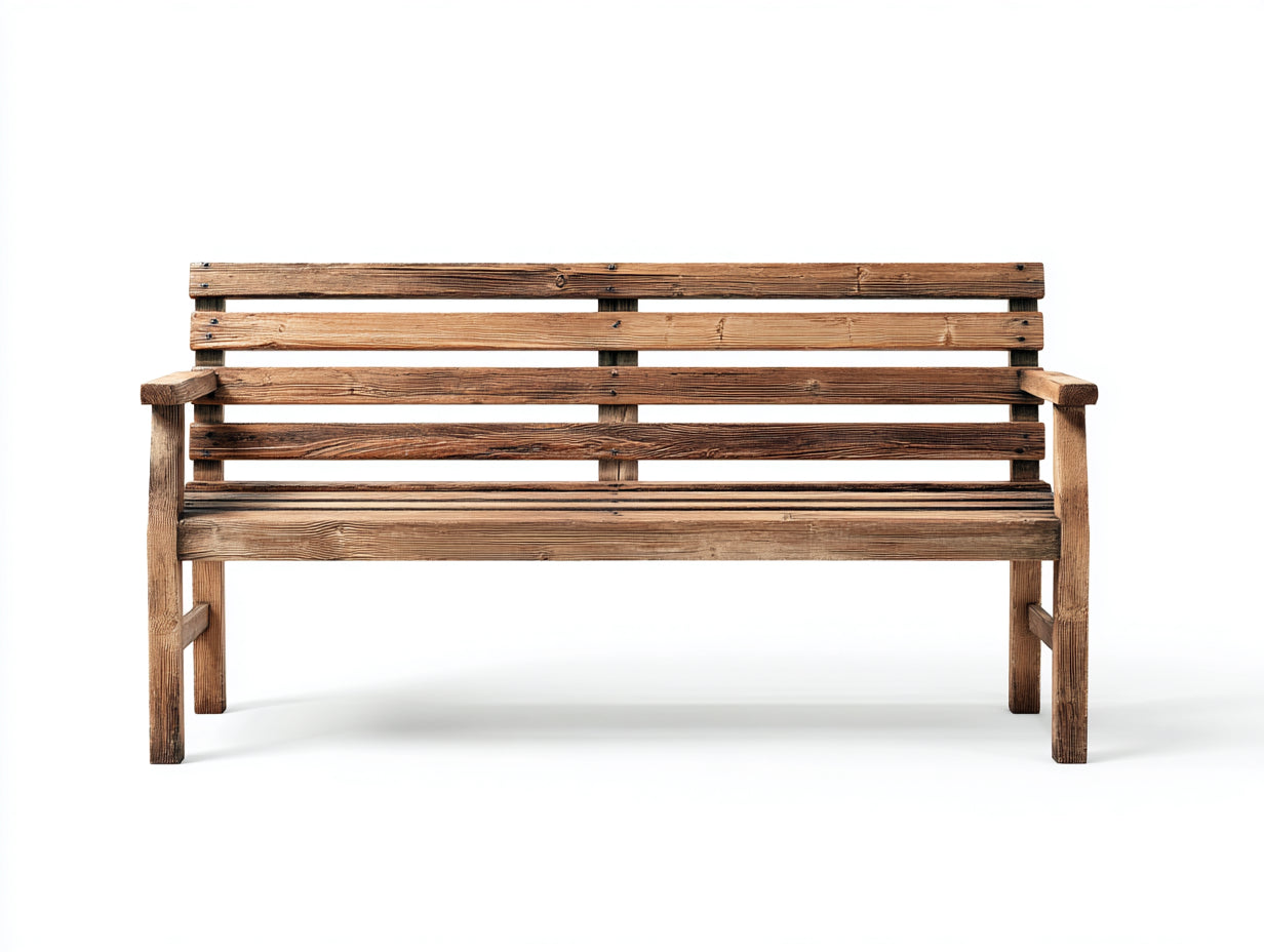 Panche da giardino in legno naturale 180x58x86 cm - per esterni - stile rustico