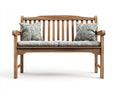 Panche da giardino in legno 150x56x87 cm - marrone chiaro-grigio - per esterno stile classico con braccioli